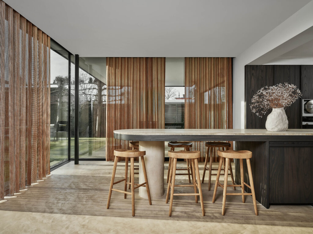 Inbetween gordijnen met waveplooi